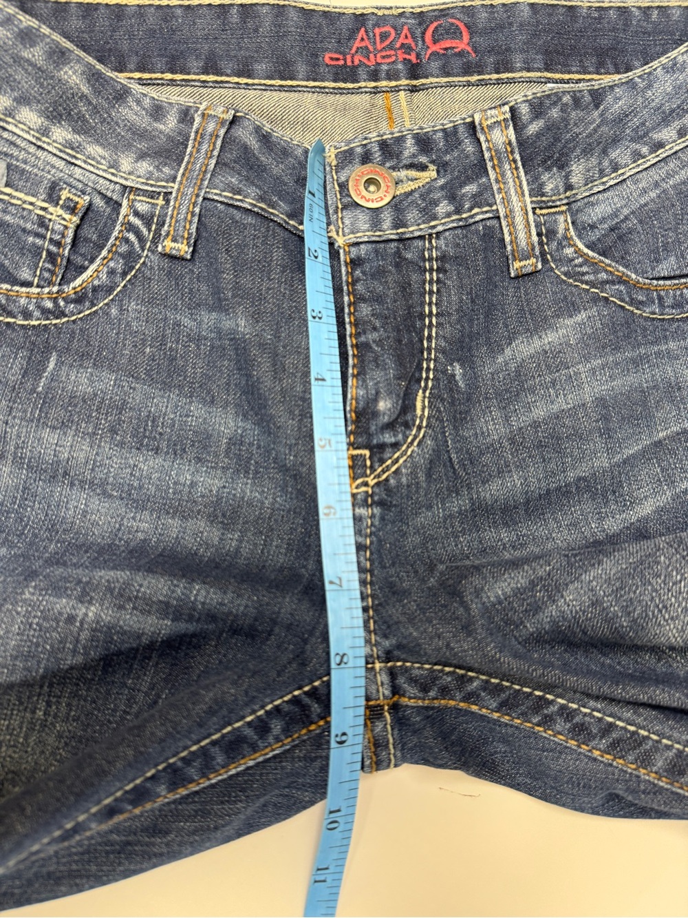 Cinch Ada Relaxed Lightly Distressed Bootcut Denim Jeans - Picture 10 of 12